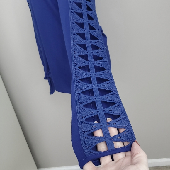 Shannon Ford Tops Shannon Ford Peekaboo Lace Tie Front Top Poshmark